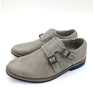 Deer Stags Harry Monk-Strap Loafer Shoes Boy's Gray/Blue Size US2M EU33